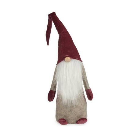 Decorative Figure Gnome Grey Maroon White Wood Sand 20 x 100 x 25 cm Decorative Figure Gnome Grey Maroon White Wood Sand 20 x 100 x 25 cm