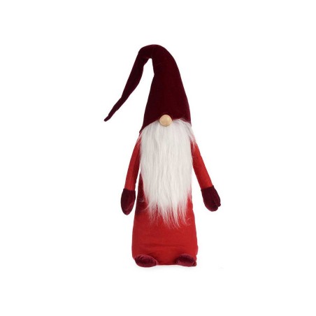 Decorative Figure Gnome Red White Wood Sand 20 x 100 x 25 cm Decorative Figure Gnome Red White Wood Sand 20 x 100 x 25 cm