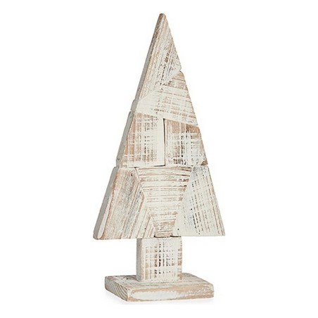 Christmas Tree 9 x 41,5 x 20 cm Natural Wood White Christmas Tree 9 x 41,5 x 20 cm Natural Wood White