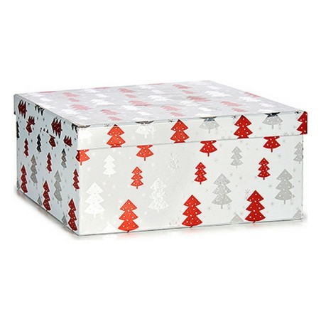 Set dekorativer Karten Weihnachtsbaum Weihnachten Rot Silberfarben Weiß Pappe Set dekorativer Karten Weihnachtsbaum Weihnachten Rot Silberfarben Weiß Pappe