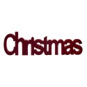 Statua Decorativa Christmas 11 x 2,5 x 36,5 cm Rosso Legno