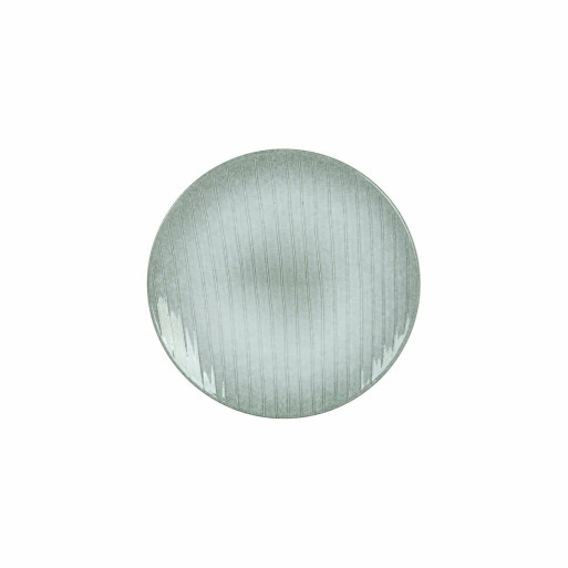 Plato Llano DKD Home Decor Verde Gres (20 x 20 x 2,5 cm)