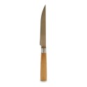 Faca de Cozinha Kinvara KT116042D Castanho Prateado Bambu Aço inoxidável 2 x 24 x 2 cm