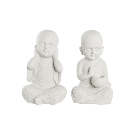 Deko-Figur DKD Home Decor 25,5 x 19 x 39 cm Weiß Mönch Orientalisch (2 Stück) Deko-Figur DKD Home Decor 25,5 x 19 x 39 cm Weiß Mönch Orientalisch (2 Stück)
