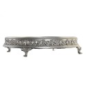 Vassoio per aperitivi DKD Home Decor 38,5 x 38,5 x 8 cm Specchio Argentato Dorato Resina Neoclassico (2 Unità)