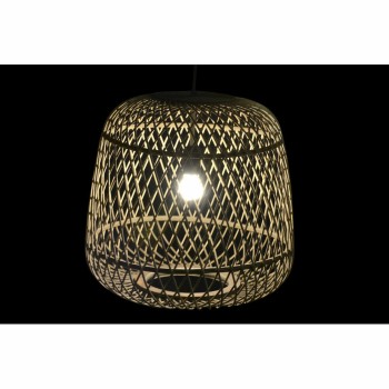 Candeeiro de teto DKD Home Decor Marrom claro Rotim (44 x 44 x 41 cm)