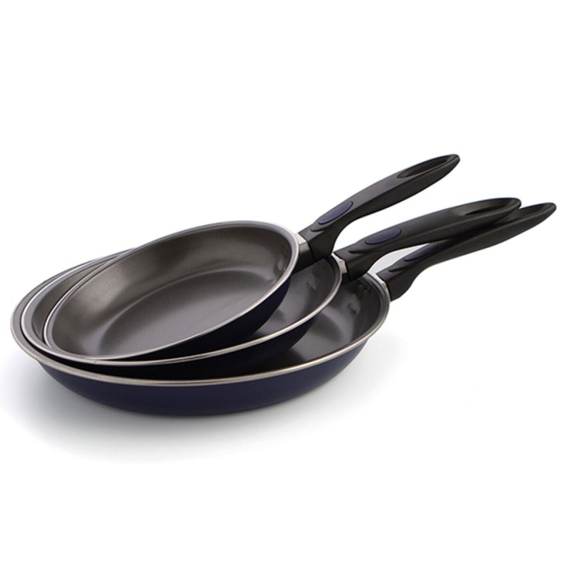 Pfannen-Set Quid Nuit Blau Metall (3 pcs)