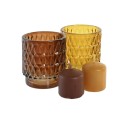 Conjunto de Velas DKD Home Decor 36 g Urbana (2 Unidades) (12 Unidades)