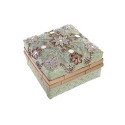 Conjunto de Cestas DKD Home Decor Multicolor Bambu Boho 29 x 29 x 22 cm