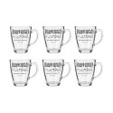 Caneca Vivalto Transparente 320 ml (6 Unidades)