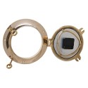 Wanduhr DKD Home Decor Kristall Gold Vintage Messing (23 x 7 x 23 cm)