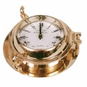 Wanduhr DKD Home Decor Kristall Gold Vintage Messing (23 x 7 x 23 cm)