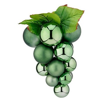 Palla di Natale Uva Verde Plastica