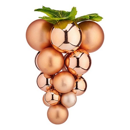 Palla di Natale Uva Piccolo Marrone Plastica 18 x 12 x 20 cm