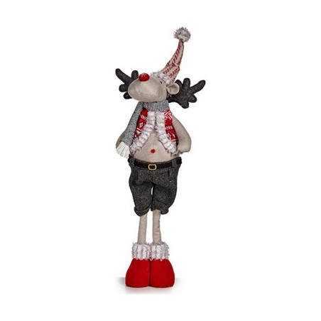 Rena de Natal 13 x 65 x 18 cm Vermelho Cinzento