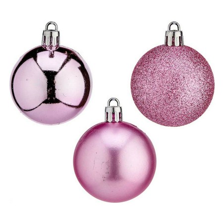 Bola de Navidad Ø 5 cm Rosa Plástico 12 x 26,5 x 12 cm