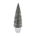 Árbol de Navidad Grande 10 x 38 x 10 cm Plateado Blanco Plástico
