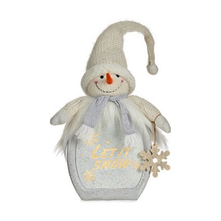 Figura Decorativa Boneco de neve Branco 15 x 65,5 x 27 cm