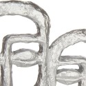 Figura Decorativa Face Prateado Poliresina (27 x 32,5 x 10,5 cm)