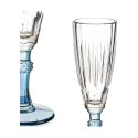 Copo de champanhe Vivalto Exotic Azul Cristal 170 ml (6 Unidades)