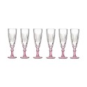 Champagnerglas Vivalto PR05720ST3/BHA6 PINK Rosa Kristall 170 ml (6 Stück)