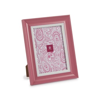 Moldura de Fotos Cristal Cor de Rosa Plástico (6 Unidades) (2 x 24 x 19 cm)