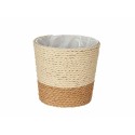 Macetero Ibergarden WY21-74 Marrón Natural Cuerda Plástico 11 x 10,5 x 11 cm (24 Unidades)