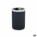 Bicchiere Berilo 3436-3 Antracite Plastica 7,5 x 11,5 x 7,5 cm Portaspazzolini da Denti (32 Unità)