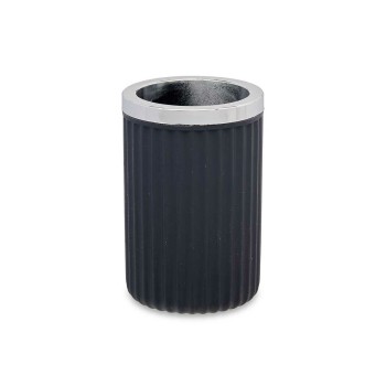 Bicchiere Berilo 3436-3 Antracite Plastica 7,5 x 11,5 x 7,5 cm Portaspazzolini da Denti (32 Unità)