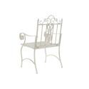 Chaise de jardin DKD Home Decor Blanc Métal 63,5 x 52 x 98 cm