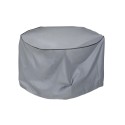 Custodia Protettrice DKD Home Decor Tavolo Nero Alluminio Grigio scuro (132 x 132 x 75 cm)