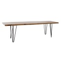 Panca DKD Home Decor 160 x 46 x 46 cm Naturale Nero Marrone Chiaro Alpino