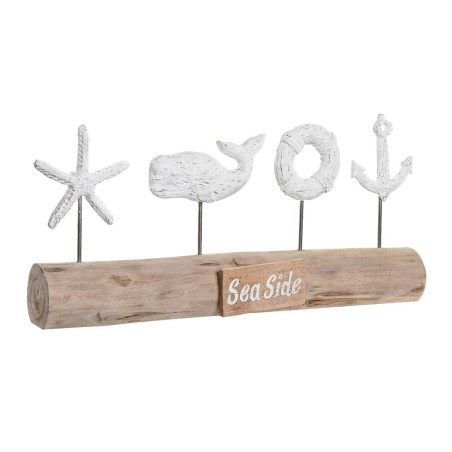 Deko-Figur DKD Home Decor Antiker Finish Braun Weiß Harz Mango-Holz Wal (57 x 10 x 28 cm) Deko-Figur DKD Home Decor Antiker Finish Braun Weiß Harz Mango-Holz Wal (57 x 10 x 28 cm)