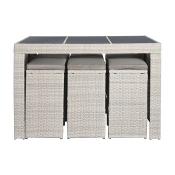Conjunto de mesa com 6 cadeiras DKD Home Decor 143 x 80 x 100 cm