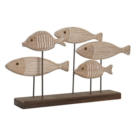 Figura Decorativa DKD Home Decor 51 x 8 x 27 cm Acabado envejecido Marrón claro Espirales Figura Decorativa DKD Home Decor 51 x 8 x 27 cm Acabado envejecido Marrón claro Espirales