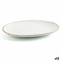 Recipiente de Cozinha Ariane Terra Oval Cerâmica Bege (Ø 26 cm) (12 Unidades)