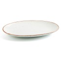 Recipiente de Cozinha Ariane Terra Oval Cerâmica Bege (Ø 26 cm) (12 Unidades)