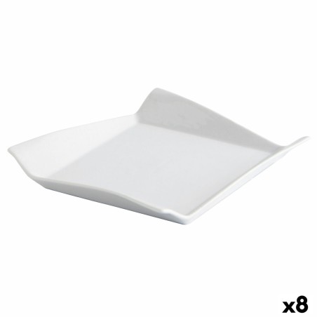 Prato de Jantar Quid Gastro Fresh Branco Cerâmica Sanduíche (8 Unidades)