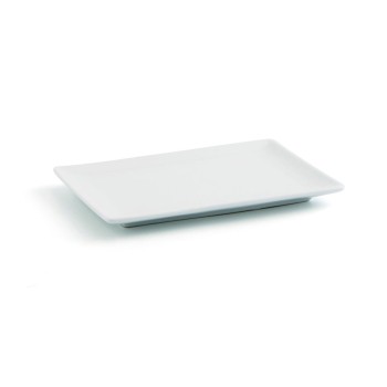 bandeja de aperitivos Quid Gastro Fun Branco Cerâmica 20 x 13 x 2 cm (6 Unidades)
