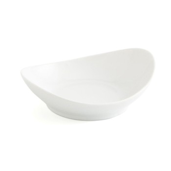 bandeja de aperitivos Quid Gastro Fun Branco Cerâmica 14 x 11 cm (12 Unidades)