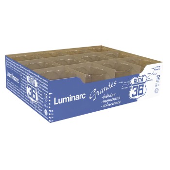 Bicchiere Luminarc Ruta 36 Trasparente Vetro (360 ml) (12 Unità)