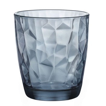 Copo Bormioli Rocco Diamond Azul Vidro (390 ml) (6 Unidades)