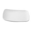 Prato de Sobremesa Ariane Vita Quadrado Cerâmica Branco (20 x 17 cm) (12 Unidades)
