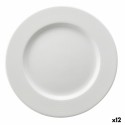 Prato de Jantar Ariane Orba Branco Cerâmica Ø 27 cm (12 Unidades)