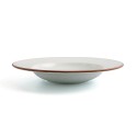 Plato Hondo Ariane Terra Cerámica Beige (Ø 26 cm) (6 Unidades)