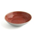 Prato Fundo Ariane Terra Cerâmica Vermelho (Ø 21 cm) (6 Unidades)