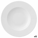 Prato Fundo Ariane Prime Cerâmica Branco (23 cm) (12 Unidades)