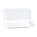 Recipiente de Cozinha Quid Basic Retangular Cerâmica Branco (6 Unidades) (31 x 18 cm)