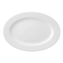Plato Llano Ariane Prime Ovalado Cerámica Blanco (32 x 25 cm) (6 Unidades)