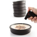 Kochtopf Quid Barro Lux Schwarz aus Keramik Ø 18 cm (12 Stück)